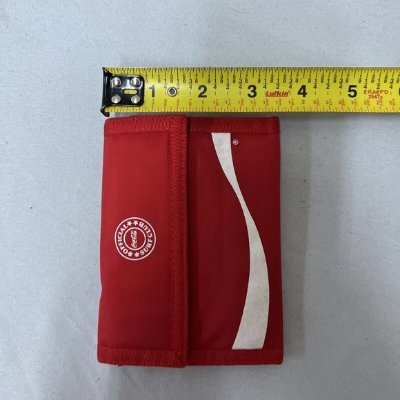 NEW Vintage Official Surf Club Coca-Cola Trifold wallet Excellent Condition Red - Picture 10 of 10